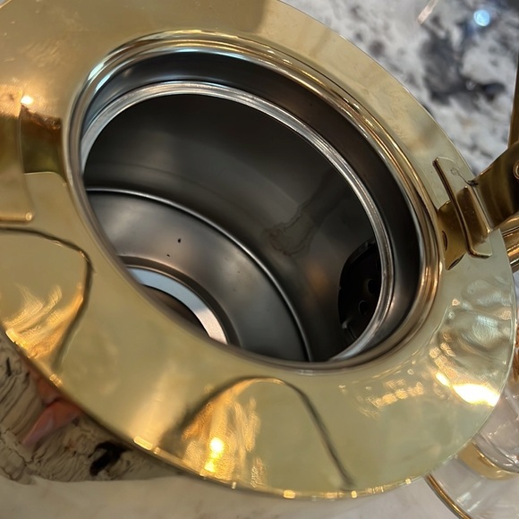 NWT GOLD METAL TEA POT 1.5 LITER - Picture 14 of 17